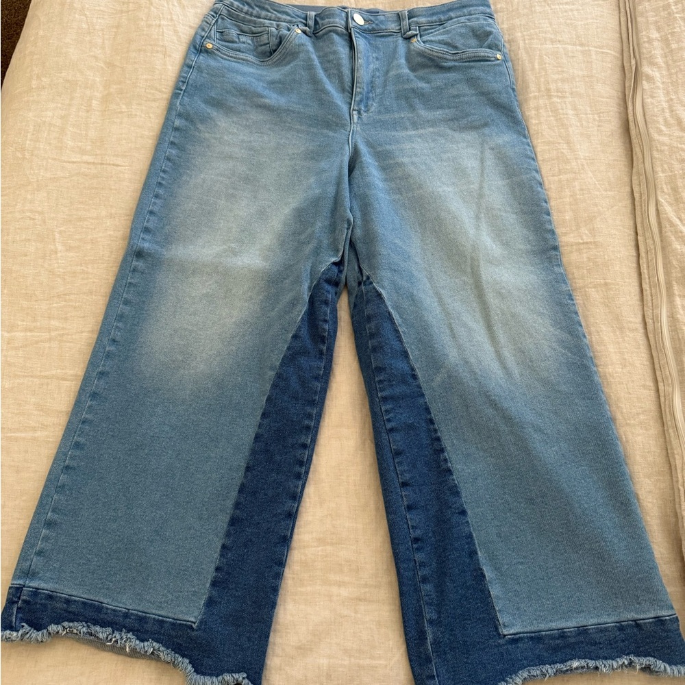 Democracy Women's Blue Wide-Leg Jeans